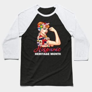 Hispanic Heritage Month National Hispanic Heritage Month celebration gift idea Baseball T-Shirt